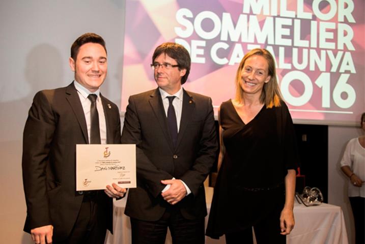Nan Ferreres forma parte del jurado del Mejor Sommelier de Cataluña que premia a Dani Martínez del Celler de Can Roca